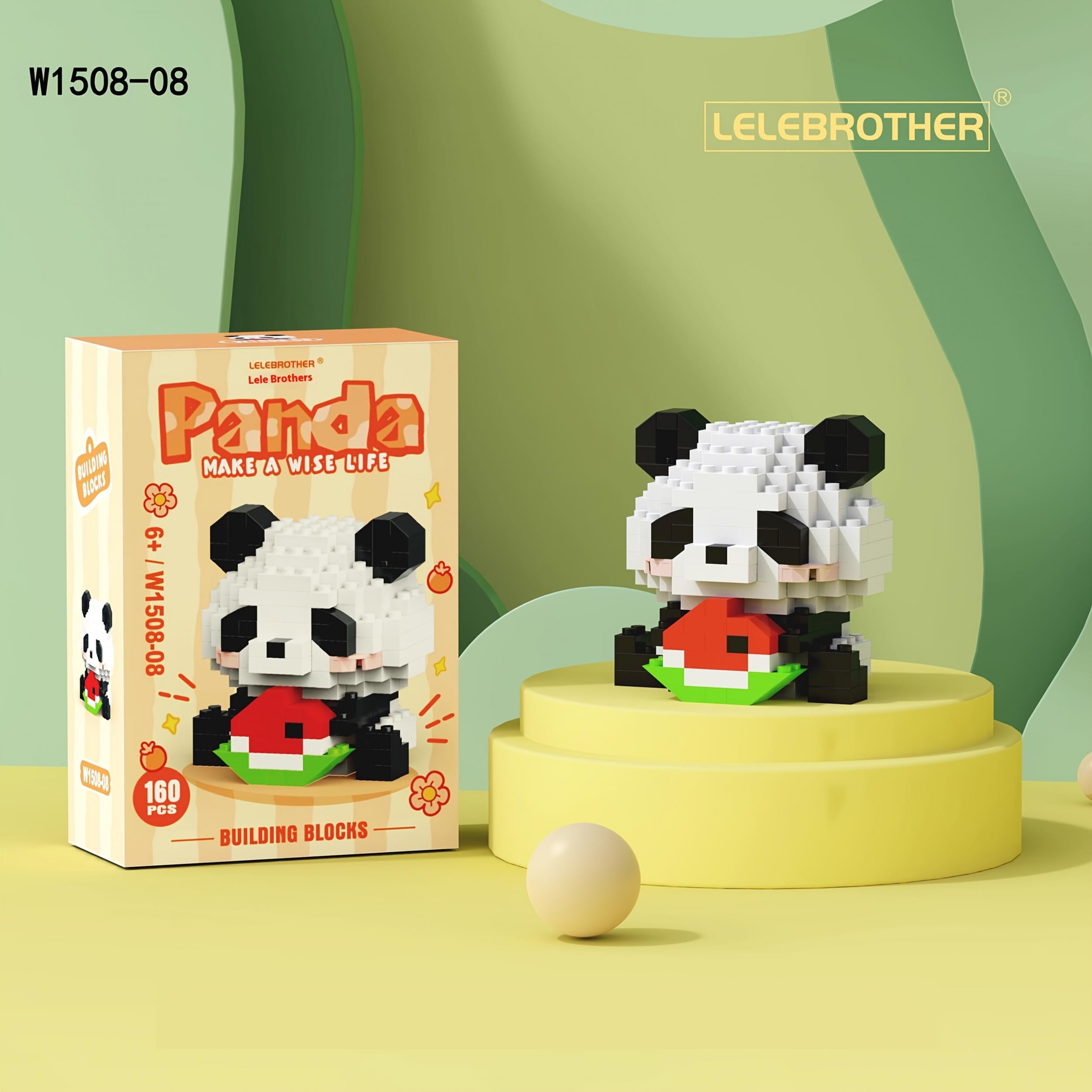 Panda Q Building Block Cartoon Dolls for Kids - Educational Puzzle Toy