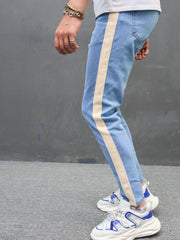 Vintage Distressed Jeans Men's Casual Street Style Denim Pants