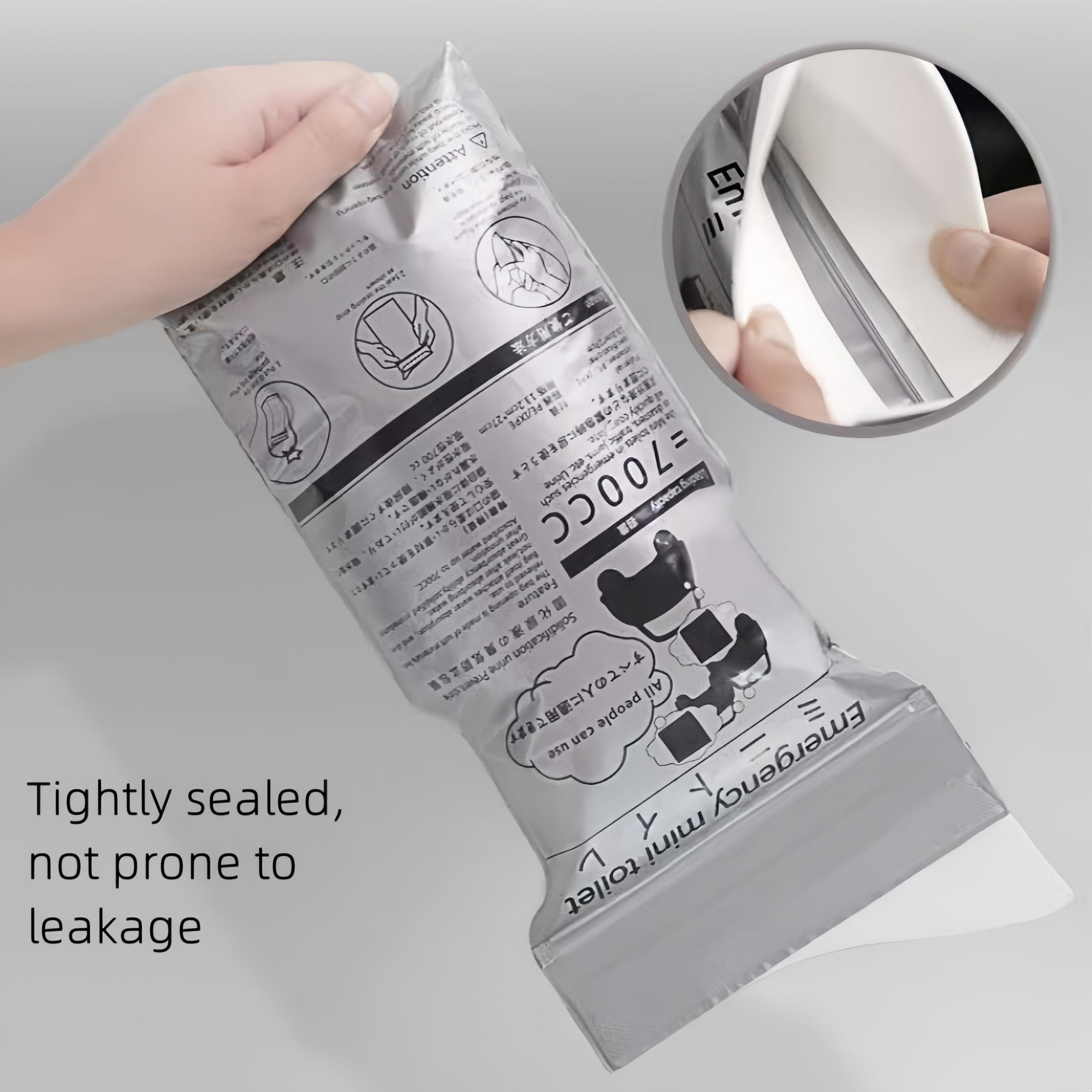 2pcs Outdoor Emergency Urine Bag for Travel and Camping