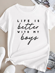Short Sleeve Crew Neck Lounge Top