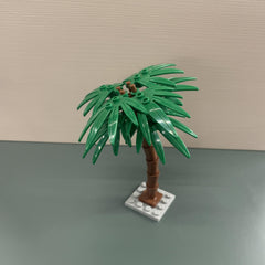 Mixed Palm Tree Building Blocks Set for Forest Beach Scene