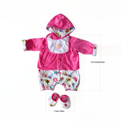 Doll Clothing Set for 50-88 cm Dolls, 4-Piece Reborn Baby Doll Outfit