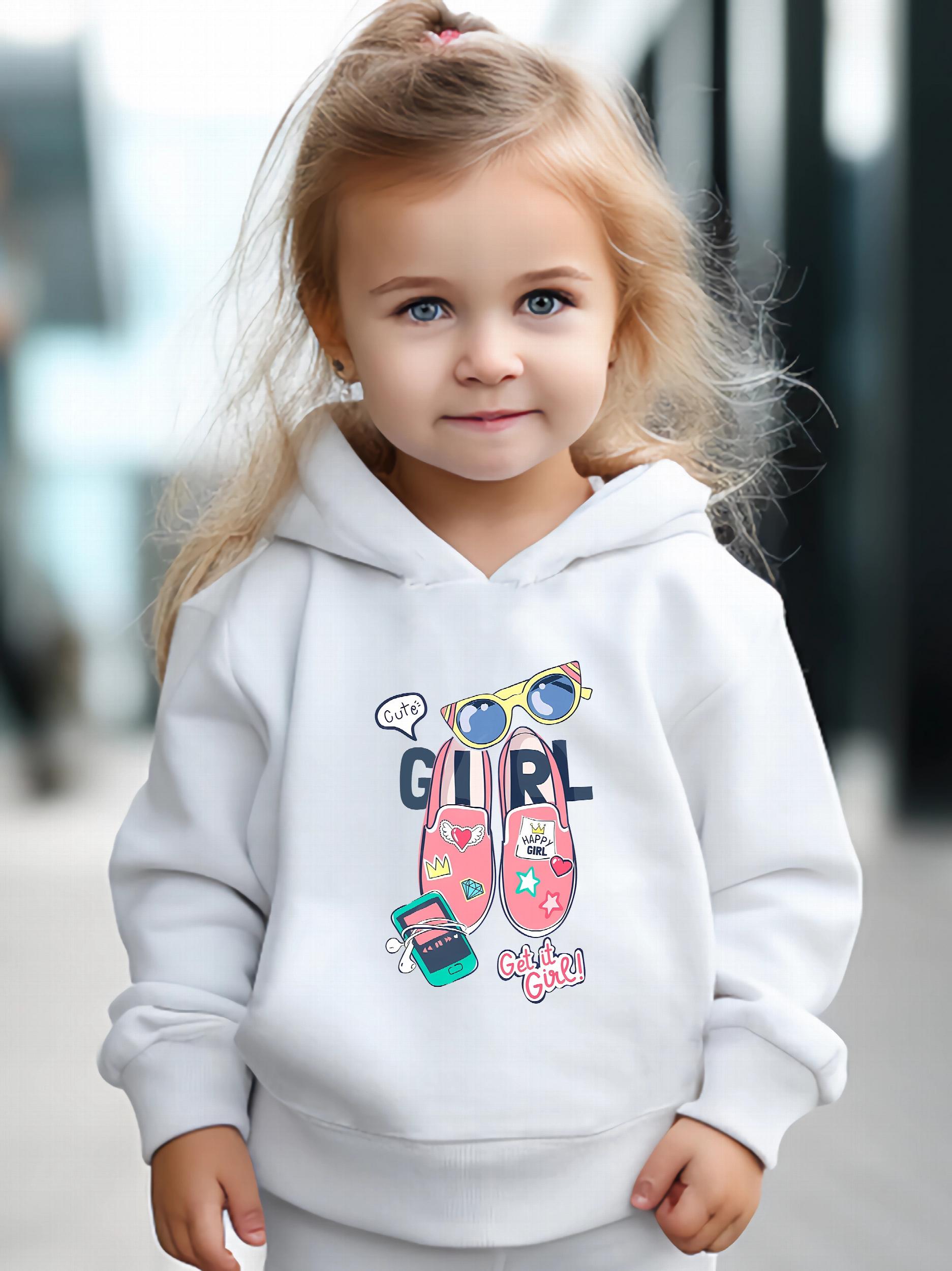 Girls Hooded Sweatshirt & Sweatpants Set