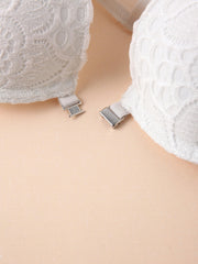 2 Pcs Lace Push Up Wireless Bra Comfy & Lightweight Women's Lingerie