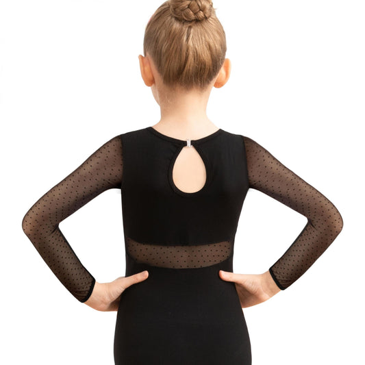 Girls Cotton Long Sleeve Ballet Leotard Gymnastics Romper