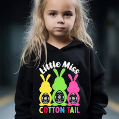 2pcs Bunny Hoodie Pants Set Girls Easter Spring Fall Sports Gift