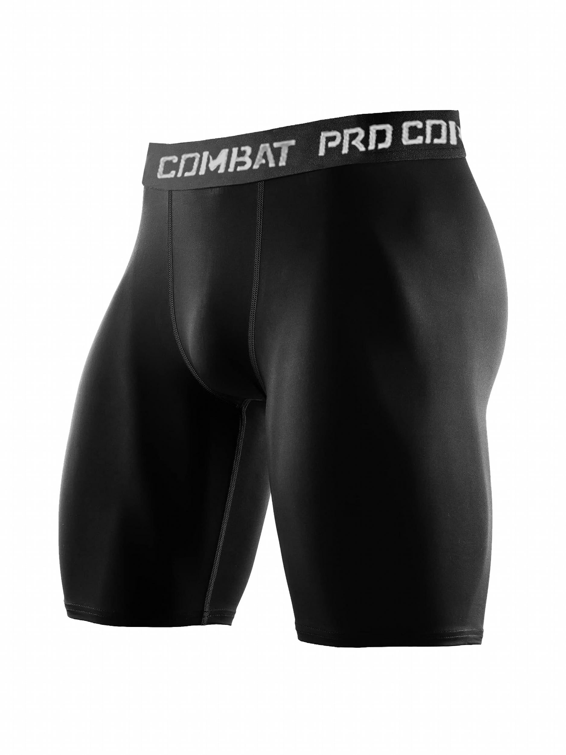 Men's High Elastic Compression Shorts for Sports Gym Running