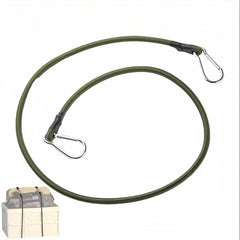 Elastic Rope With Carabiner Tie Down Straps for Outdoor Tent Luggage