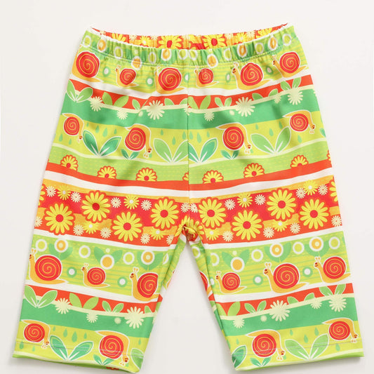 Toddler Girls Geometric Flowers Pattern Shorts