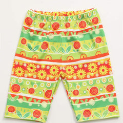 Toddler Girls Geometric Flowers Pattern Shorts