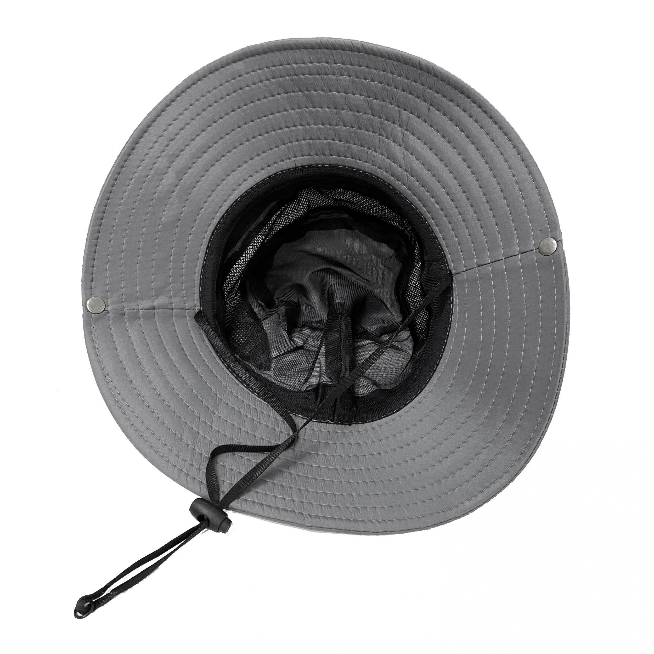 Big Brim Sun Protection Fishing Hat for Men Foldable Breathable Mesh Bucket Hat