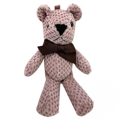 9inch Bear Stuffed Plush Toy Baby Key Pendant Doll Birthday Decor