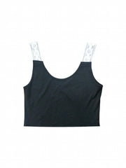 Lace V-Neck Tank Top Women's Casual Sleeveless Summer Shirt