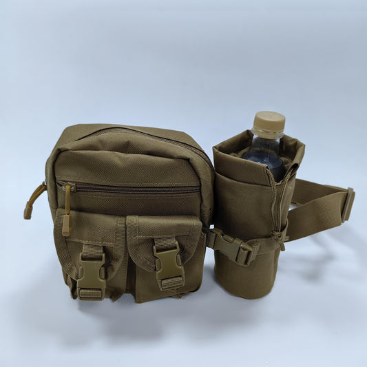 Tactical Waist Pack with Water Bottle Holder for Outdoor Activities