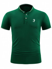 Men's Golf Shirt Golfing Print Short Sleeve Breathable Tennis Shirt
