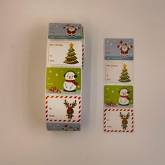 500pcs Christmas Label Santa Claus Self adhesive Paper Label Xmas Birthday Gift