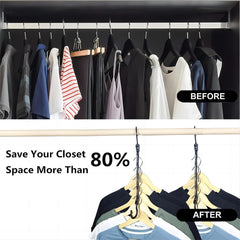 6 Packs Magic Hangers Closet Space Saver Hanger Organizer