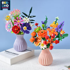 Flower Bouquet Building Blocks Kit Assembled Flower Model