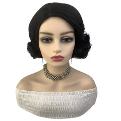 Short Blonde Curly Wig for Halloween Cosplay 20-32cm