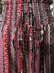 Ethnic Print Wide Leg Pants For Women