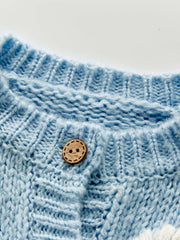 Newborn Baby Girls Knit Cardigan Sweater Infant Button Down Cotton Sweater