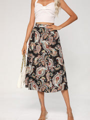 Paisley Print Maxi Skirt Casual Long Skirt For All Season Women's Clothing