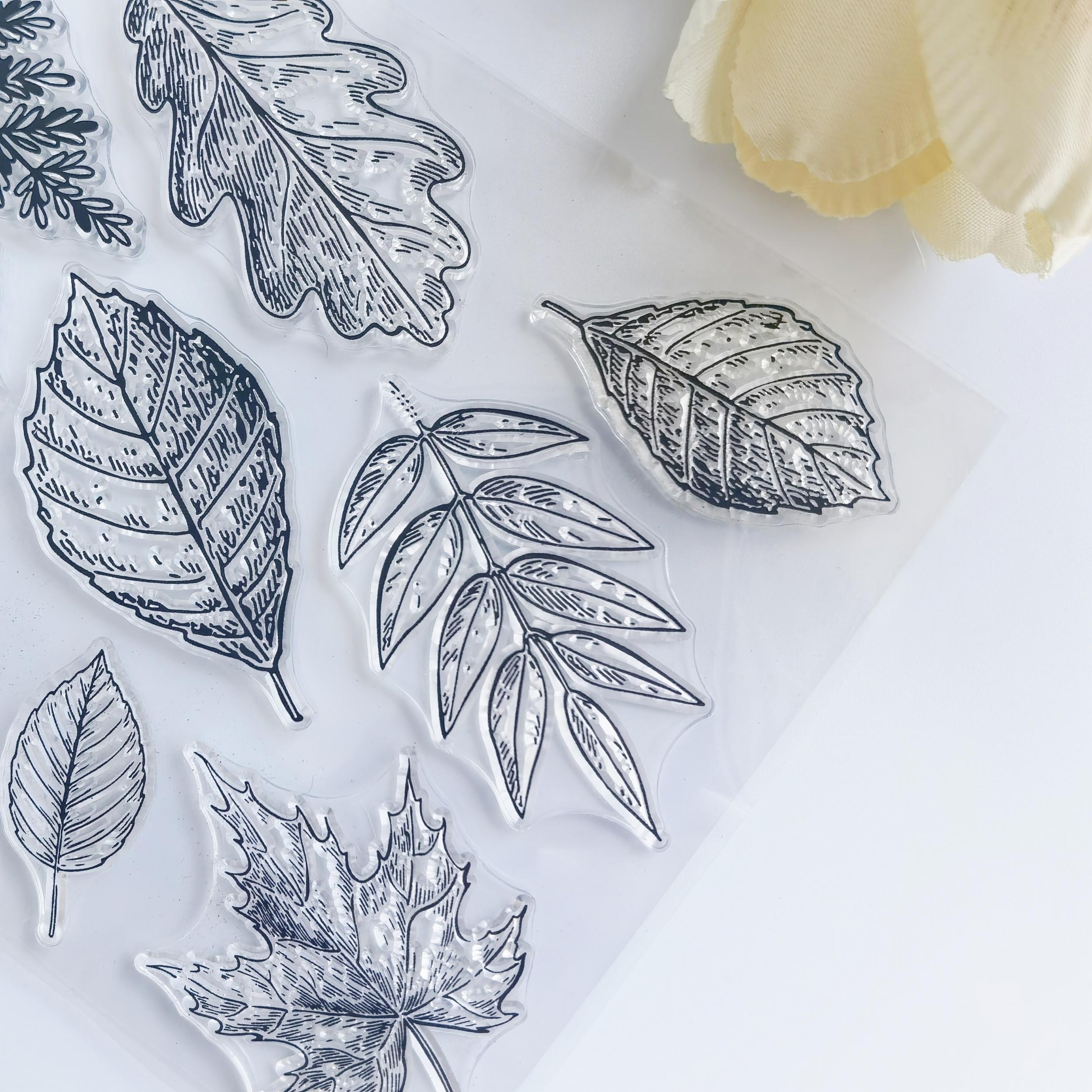 Leaf Journal Clear Stamps for Card Making Decoration DIY
