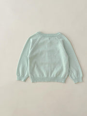 Baby Argyle Knit Cardigan Cotton Sweater Coat