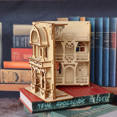 3D Wooden Puzzle Gothic Style Magic Book House DIY Building Decoration