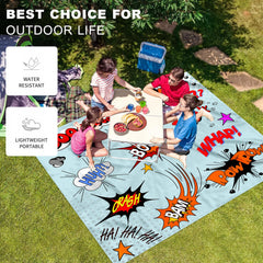 Funny Bomb Print Picnic Mat Waterproof Sandproof Outdoor Adventures