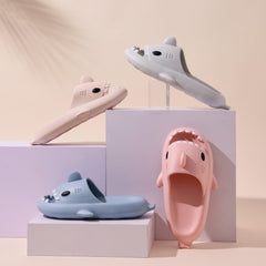 Girl's Shark Slides Comfy Non Slip Slippers