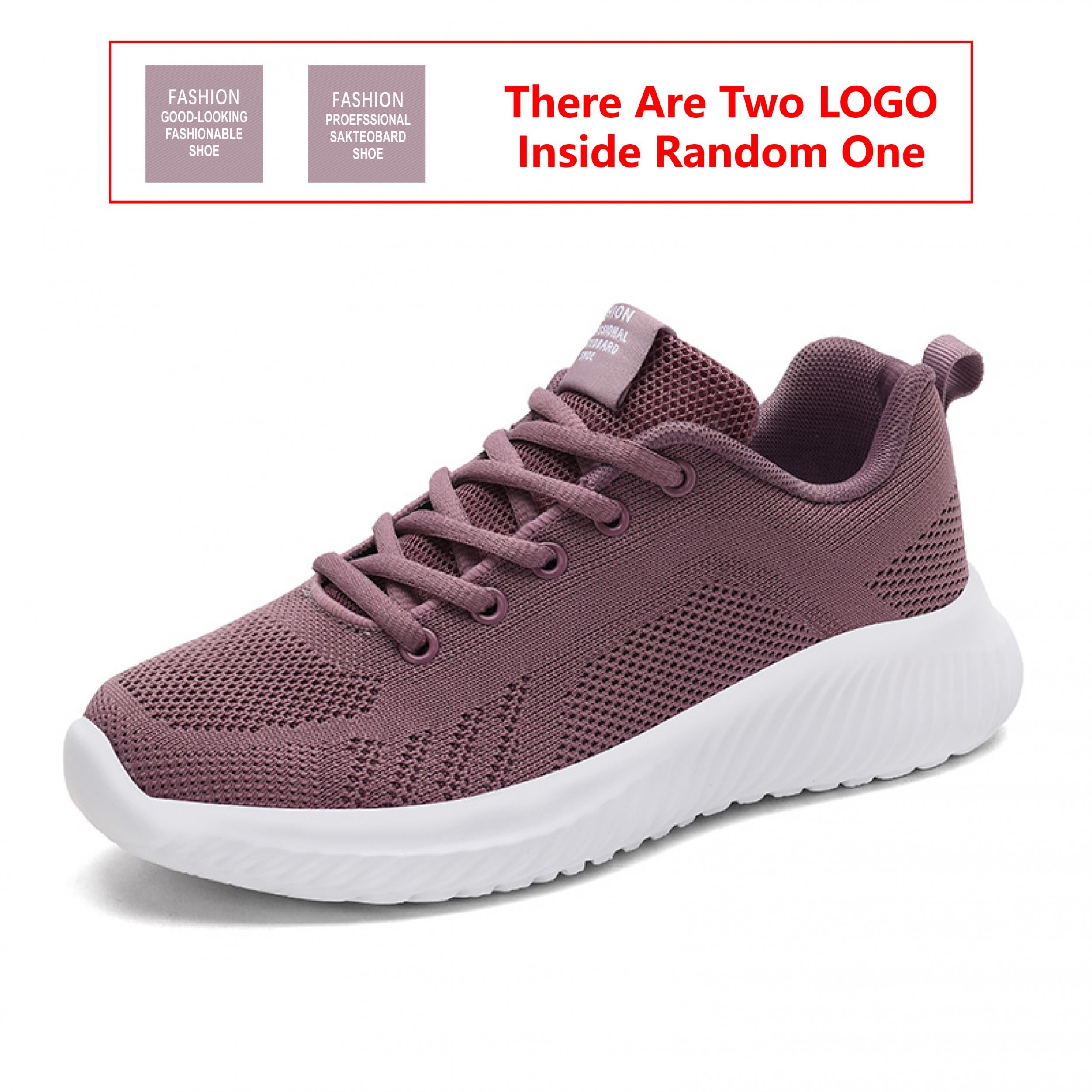 Breathable Solid Women's Walking Shoes Lace Casual Sneakers