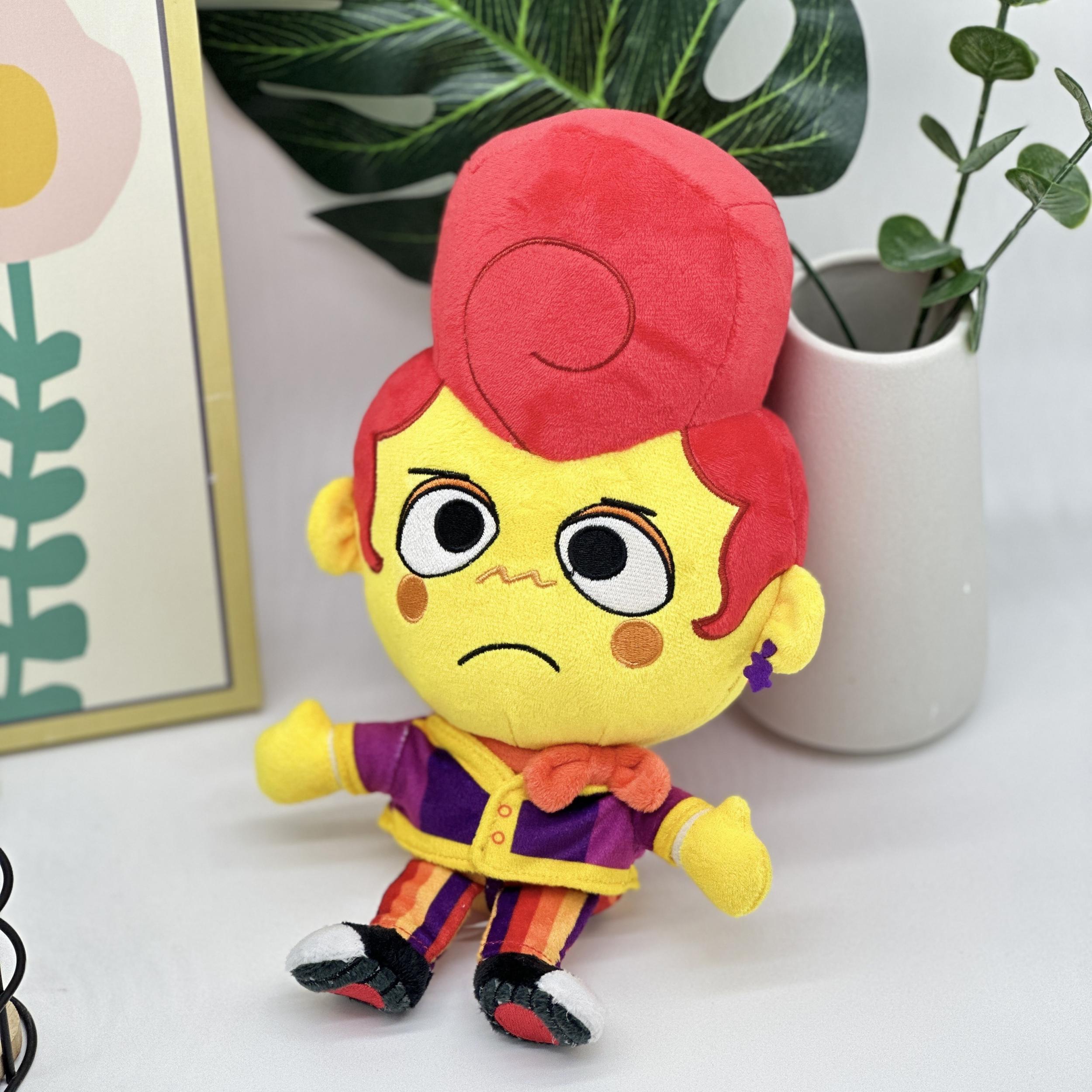 Creative Red Hair Plush Toy for Kids, 9.06-Inch, Yellow Skin