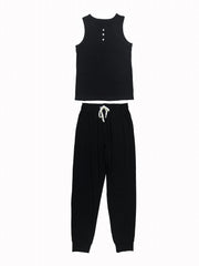 Casual Tank Top & Jogger Pants Set for Women