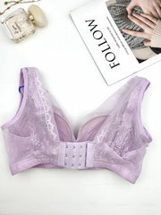 Wireless Lace Push Up Bra - Comfortable & Breathable