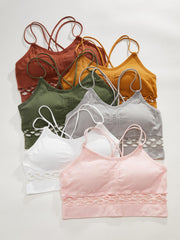 6pcs Wireless Cut Out Bras Comfy Stretch Intimates Bra