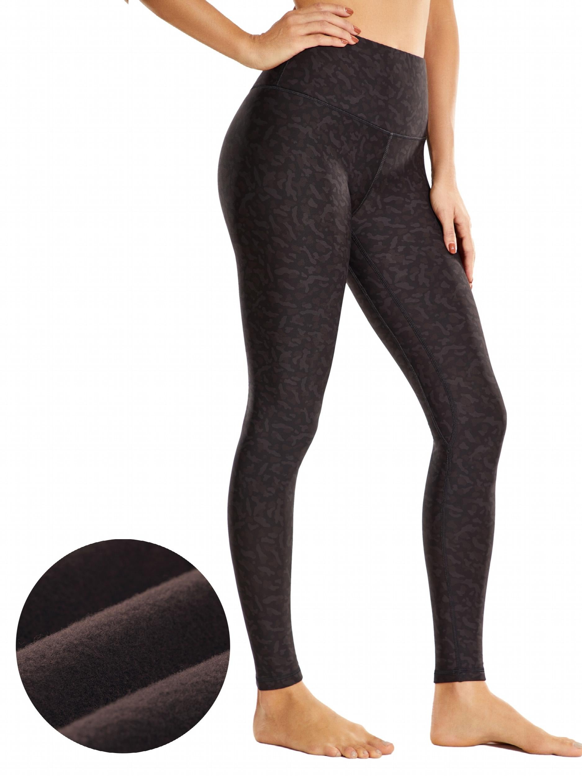 High Waisted Fleece Lined Sports Pants for Women