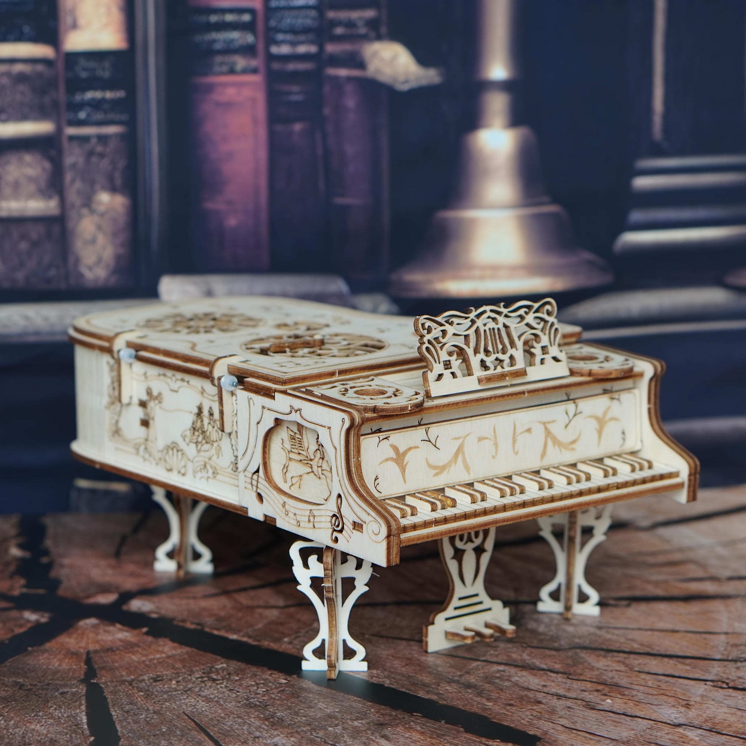 Wooden Piano 3D Puzzle DIY Model Educational Toy Gift
