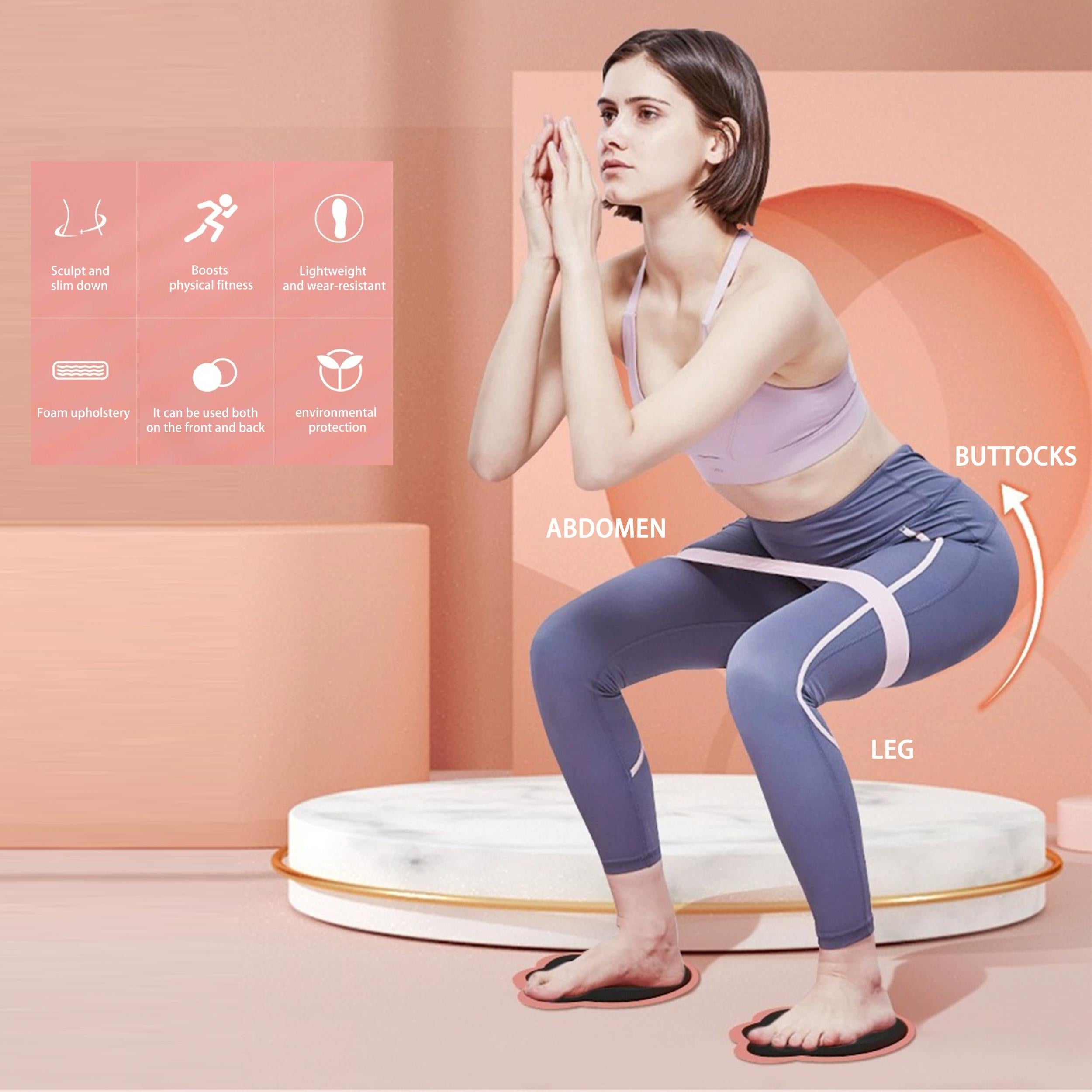 Cat Paw Yoga Sliding Discs Fitness Foot Pads