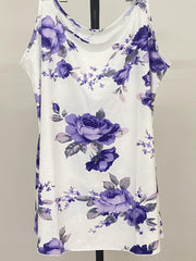 Floral Print Scoop Neck Cami Top
