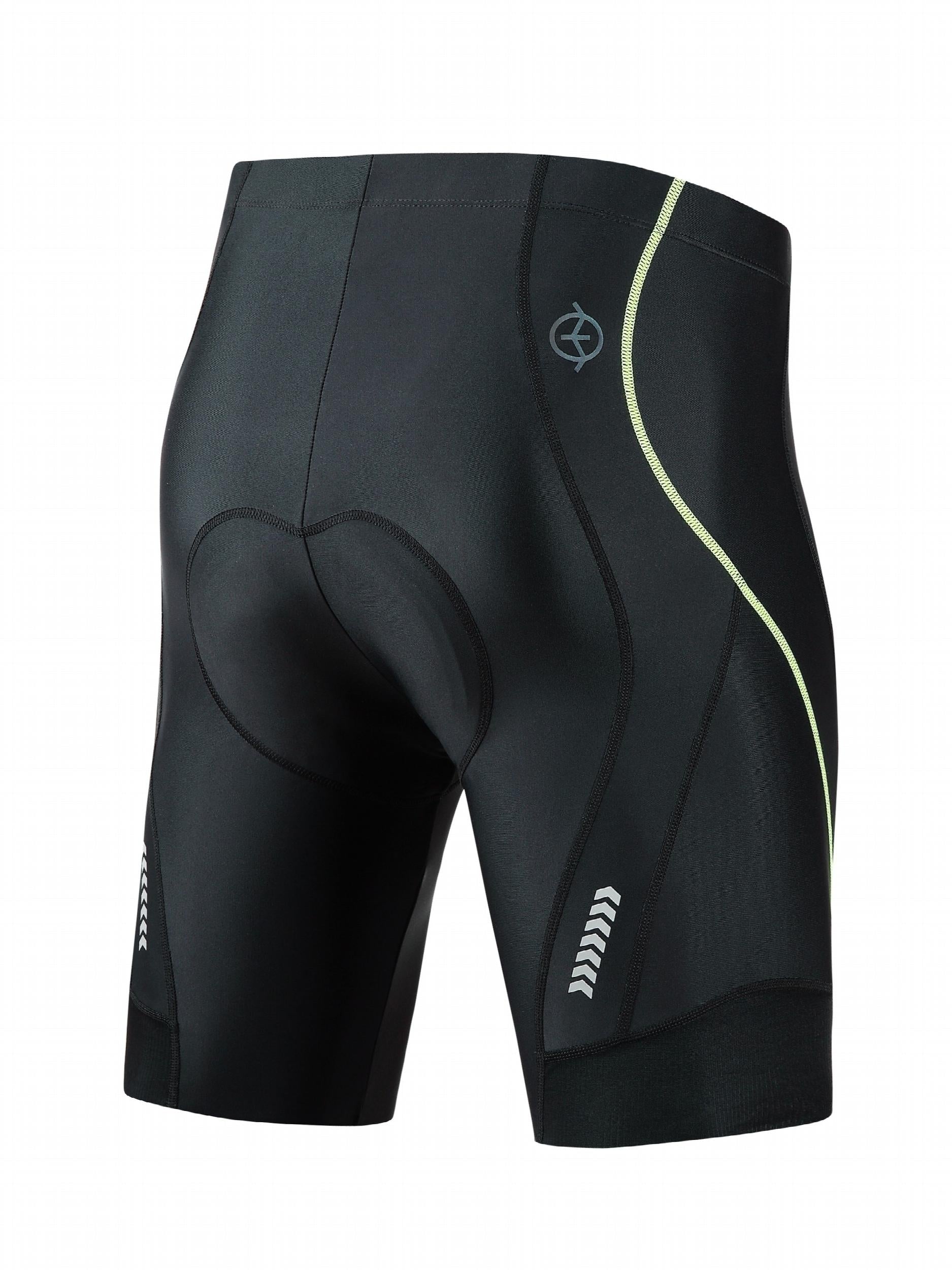 Men's Padded Cycling Shorts Underwear Breathable High Waist Pants