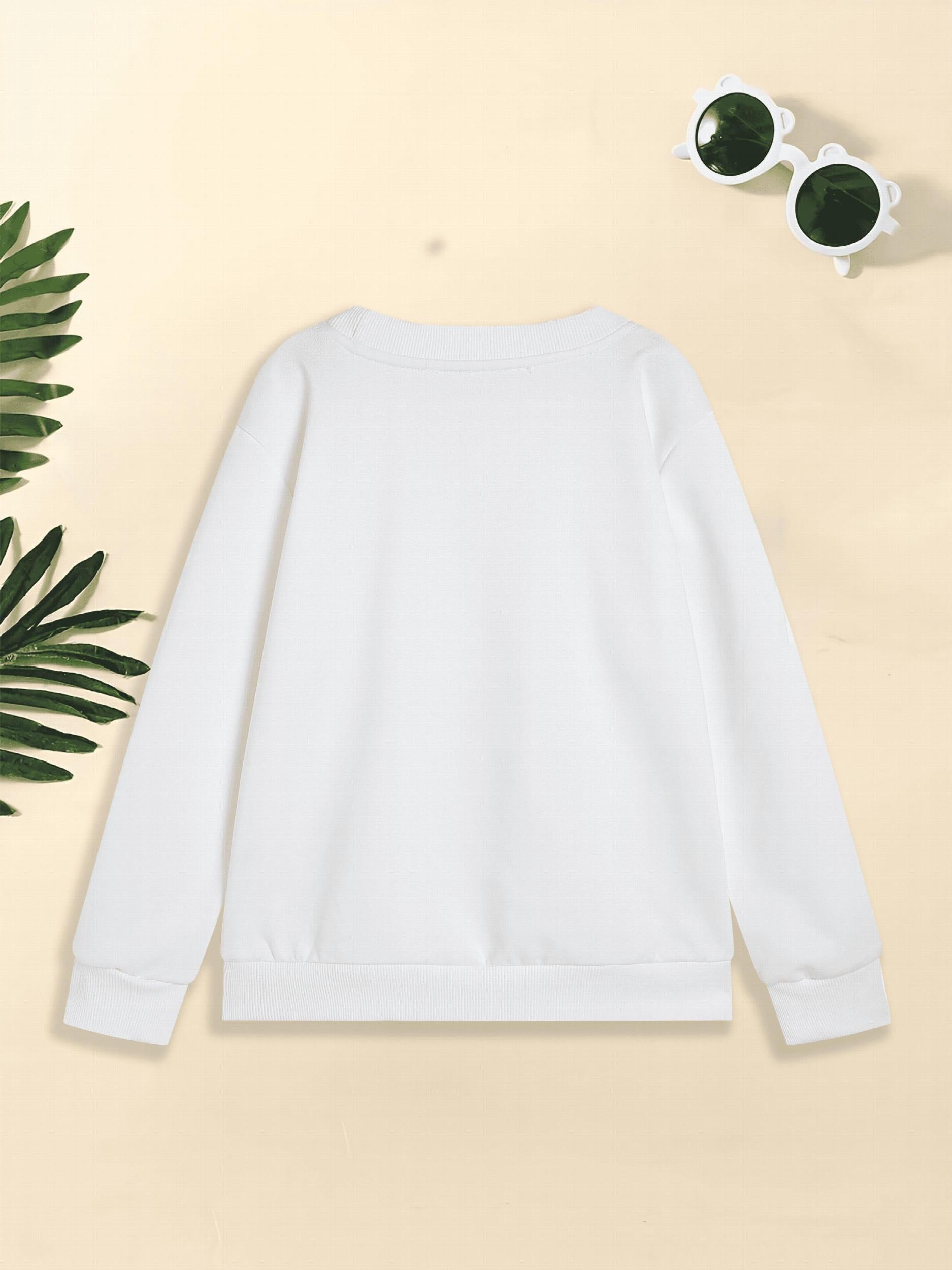 Girls' Graphic Long Sleeve Sweatshirt Kids Pullover Spring Fall
