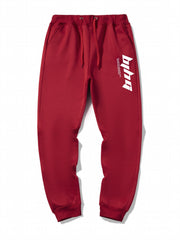 Men's American Sports Casual Trousers with Fashionable Printing