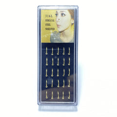 25pcs Box European and American Piercing Nose Nail Decoration