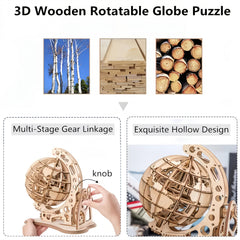 Wooden 3D Puzzle Mechanical Model Kit for Adults Home Decor Gift