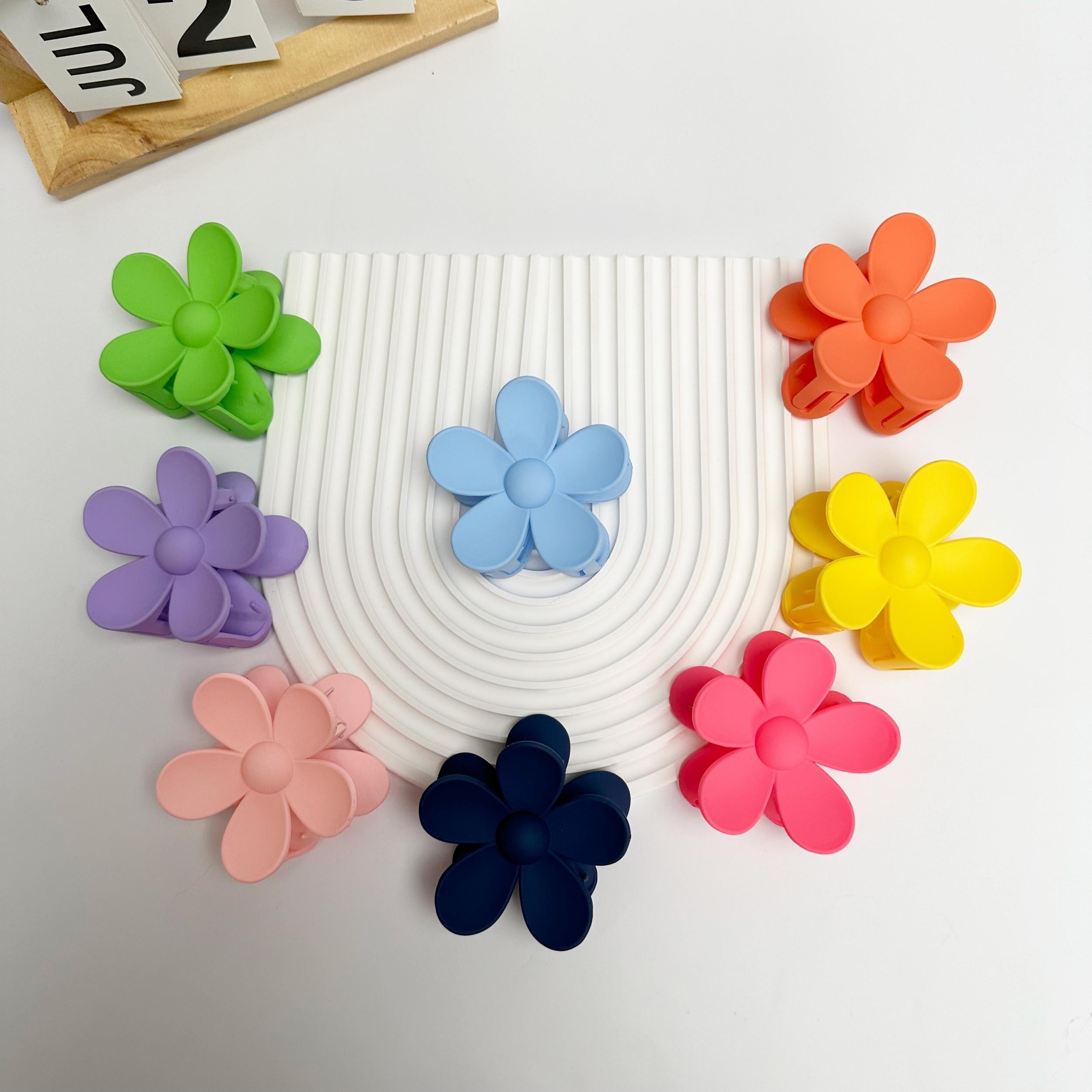 Candy Flower Hair Claw Clip Hairpin Ponytail Holder Hair Accessories