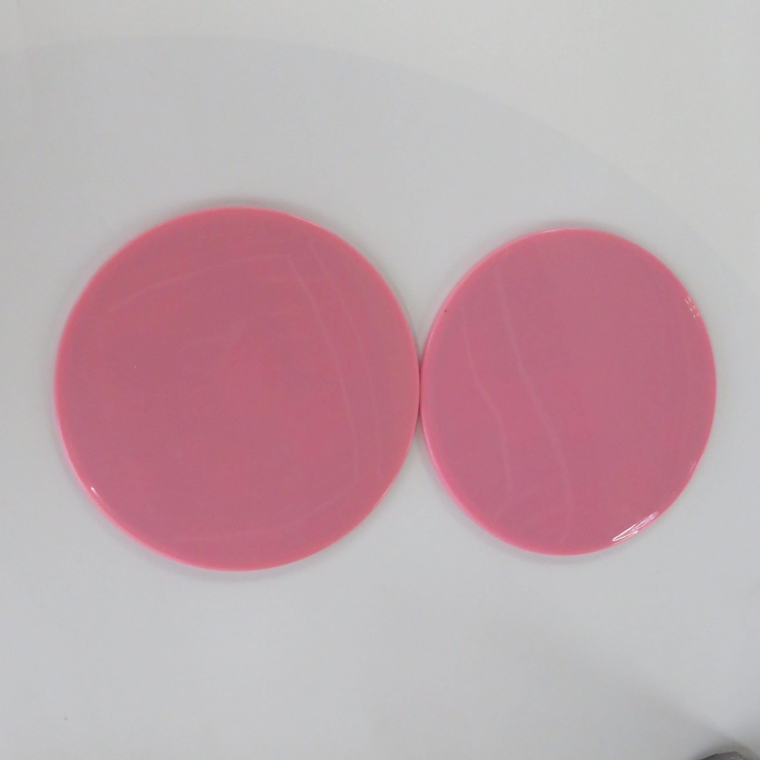 1 Pair 6.69in Round Yoga Sliding Discs Fitness Pads for Abdominal Core Training