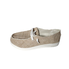 Women's Lace Up Loafer Shoes Round Toe Slip On Sneakers