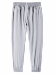 Boys Elastic Waist Ice Silk Quick Drying Pants