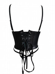 Strapless Cami Corset Bustier Lace Up Body Shaper Women's Lingerie